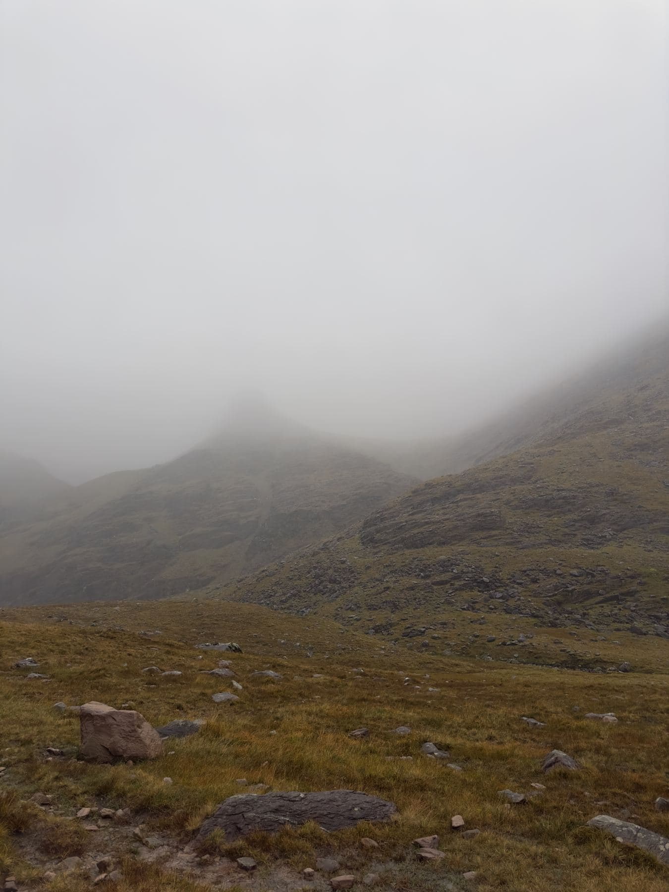 Misty valley below Carrauntoohil